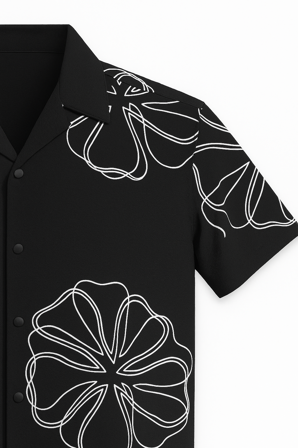 Black Floral  Shirt