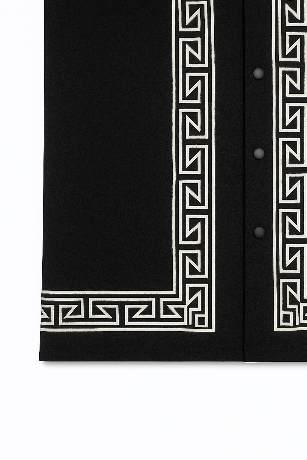 Black Greek Pattern Shirt