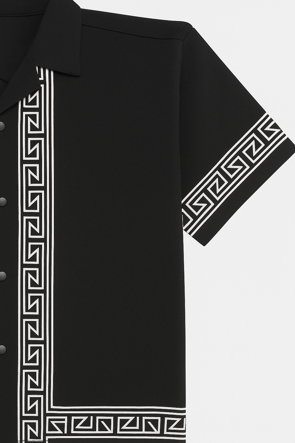 Black Greek Pattern Shirt