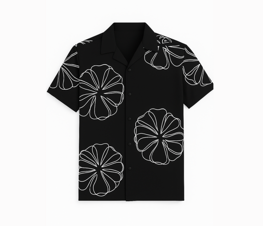 Black Floral  Shirt