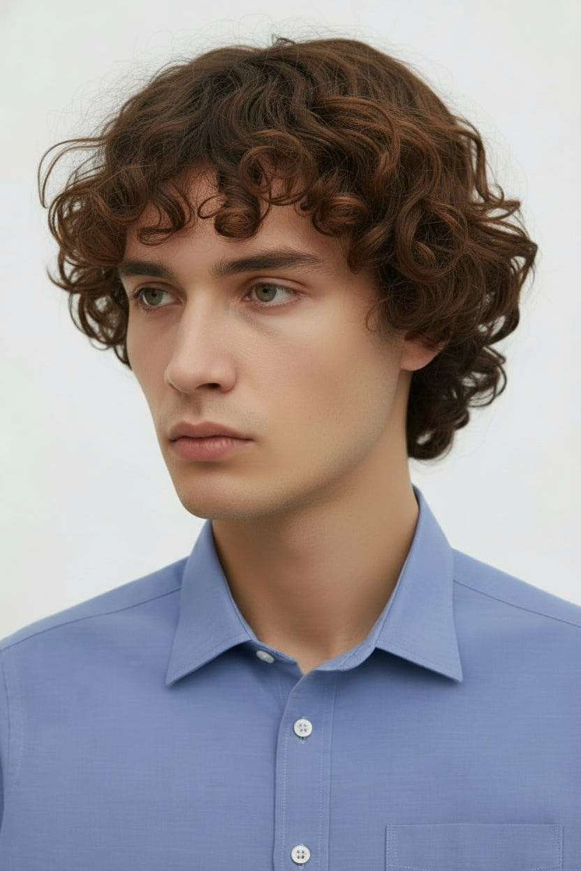 Solid Faded Blue Shirt