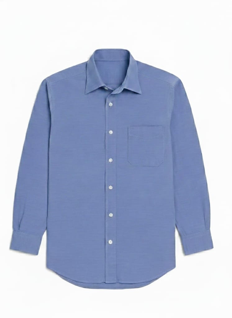 Solid Faded Blue Shirt