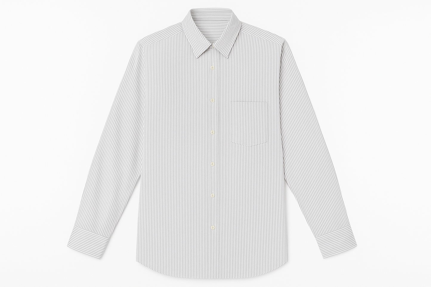 Classic Pinstripe Button-Down Shirt