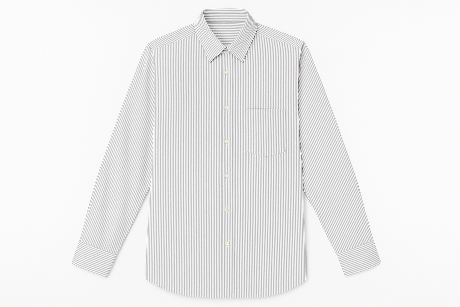 Classic Pinstripe Button-Down Shirt