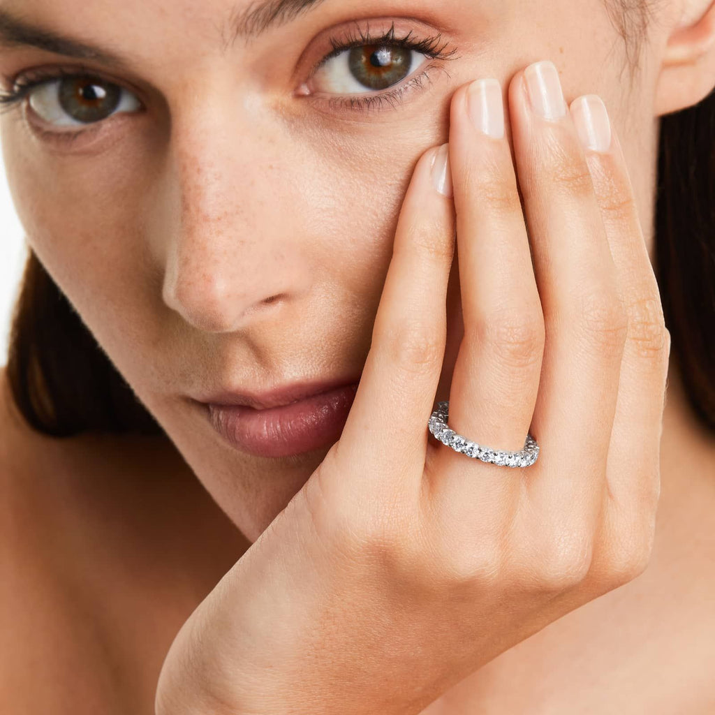 Anniversary 2 CTW Diamond Ring in White Gold