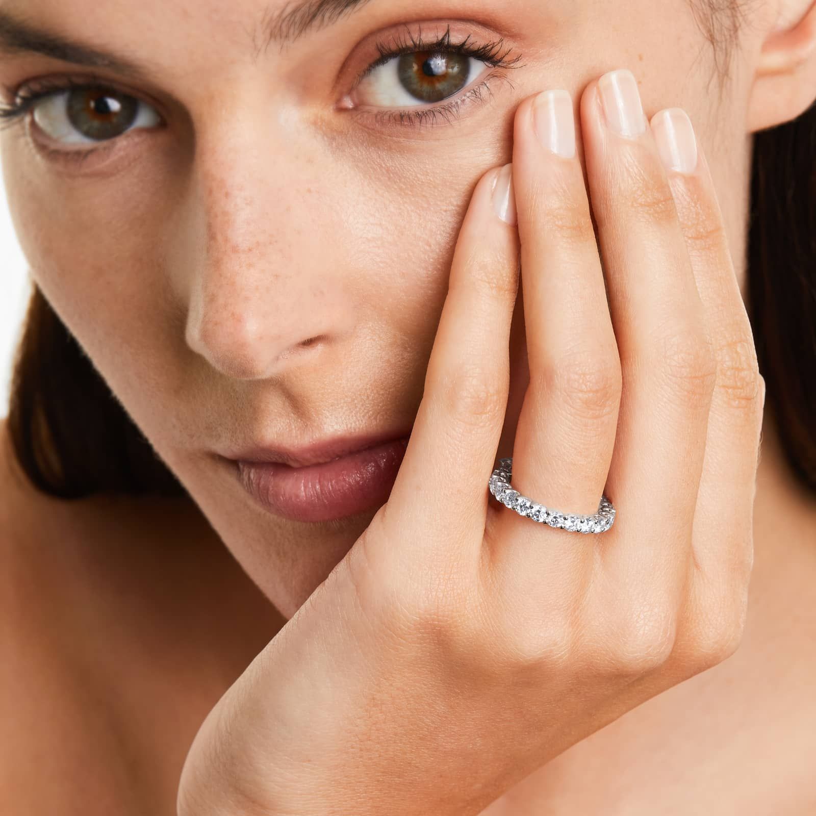 Anniversary 2 CTW Diamond Ring in White Gold